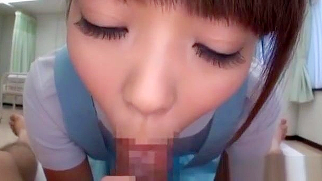 Busty JAV sensation Haruna Ikoma's steamy nurse fantasy video! Watch her devour cum like a pro!