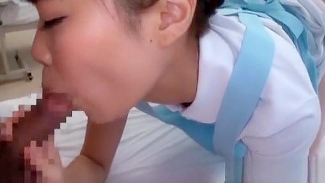 Busty JAV sensation Haruna Ikoma's steamy nurse fantasy video! Watch her devour cum like a pro!