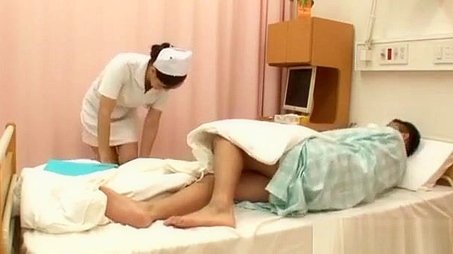 Japanese Nurse's Hot Hand Job ~ Satisfy Your Desires with a Sexy Medical Professional!