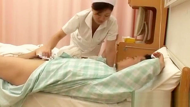 Japanese Nurse's Hot Hand Job ~ Satisfy Your Desires with a Sexy Medical Professional!