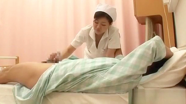 Japanese Nurse's Hot Hand Job ~ Satisfy Your Desires with a Sexy Medical Professional!