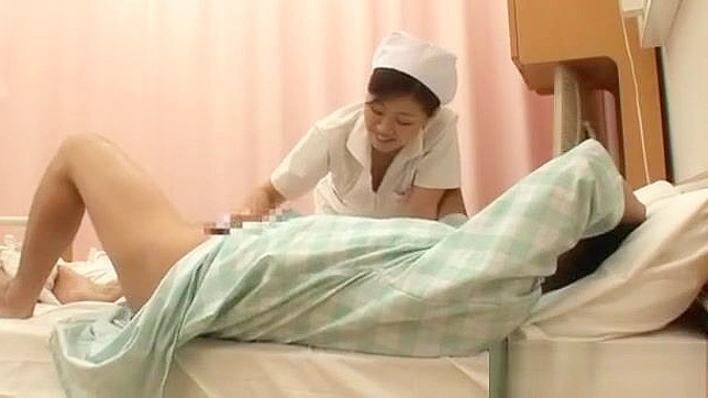 Japanese Nurse's Hot Hand Job ~ Satisfy Your Desires with a Sexy Medical Professional!