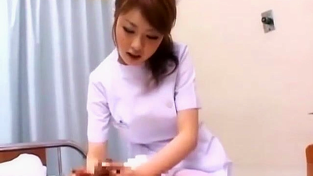 Revealing the Luscious Looks of a Sexy Japanese Nurse with a Sultry Striptease!