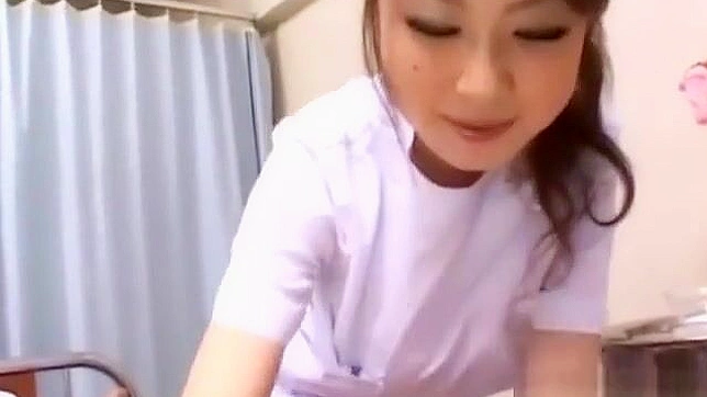 Revealing the Luscious Looks of a Sexy Japanese Nurse with a Sultry Striptease!