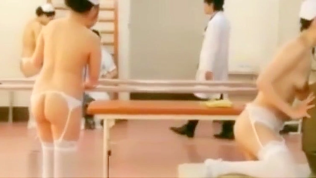 Peel off the uniform of a luscious Japanese nurse in a hot hospital scene!]