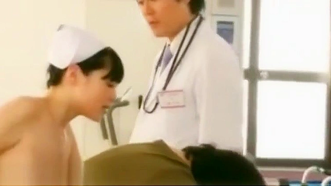 Peel off the uniform of a luscious Japanese nurse in a hot hospital scene!]