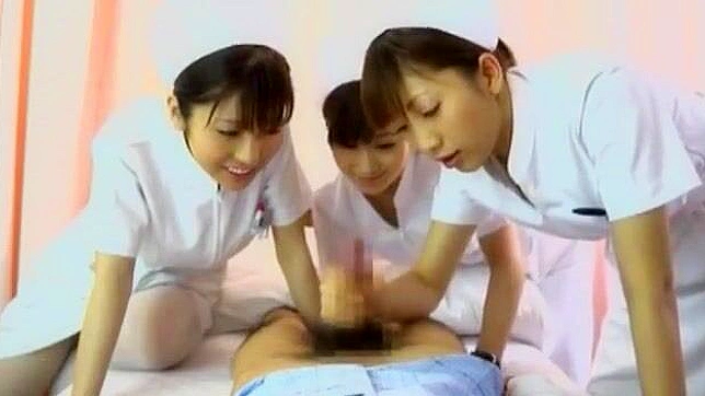 Japanese Sirens Airi Misora, Akari Satsuki, and Harumi Asano in Sizzling POV with Big Cocks