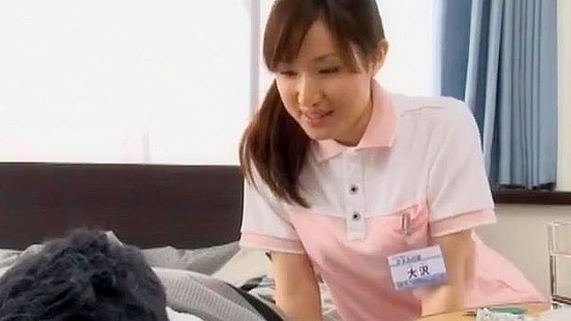 Japanese Nurse babes get their wet cunts rammed and creampied in hot orgy