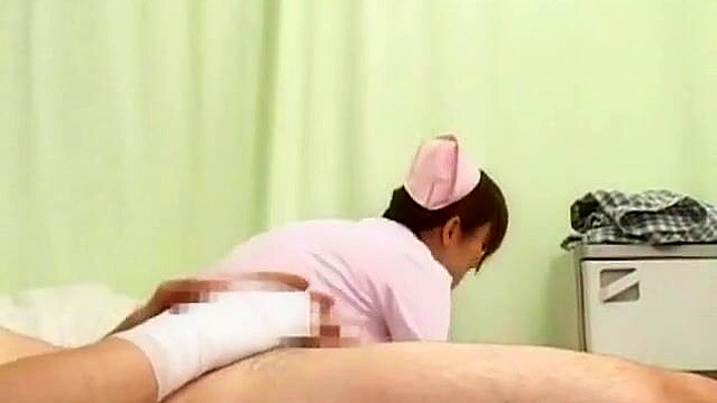 Naughty Japanese Nurse babe sucks her lover's dick in a toilet