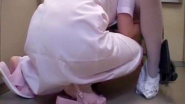 Sexy teen Japanese Nurse girl in white swim suit get massage and fucked. Delicious.