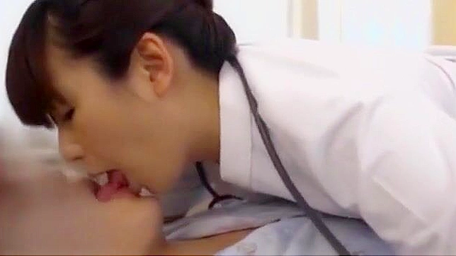 Pretty Japanese Nurse maid just loves having her hairy pussy licked