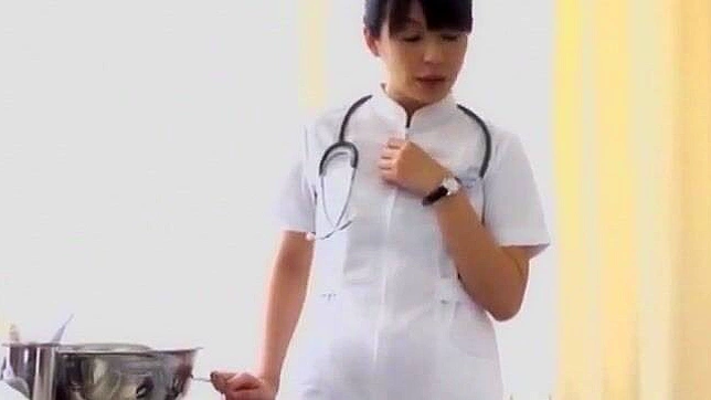 Pretty Japanese Nurse maid just loves having her hairy pussy licked