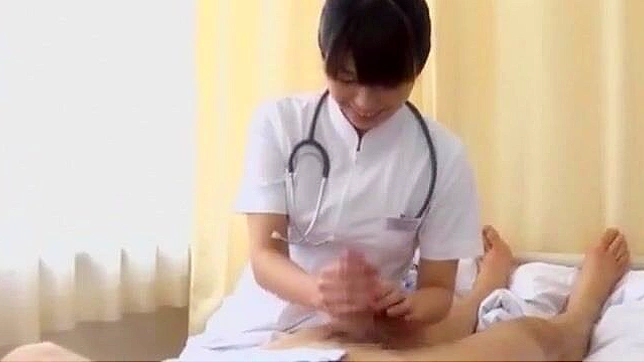 Pretty Japanese Nurse maid just loves having her hairy pussy licked