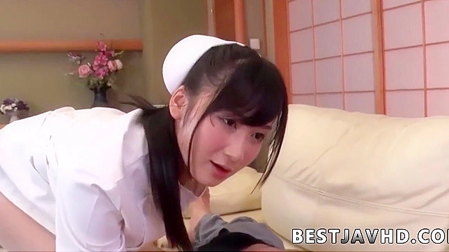 Fantastic Japanese BJ Given by Luscious Nurse Chie Aoi - Watch now!