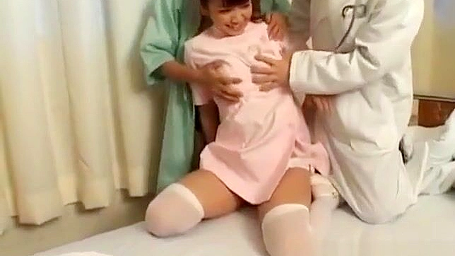 Naughty Nurse Meguru Kosaka Gets Fucked by a Hard Sucker!