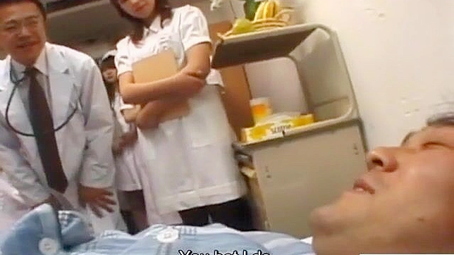 JAV Nurse's Naughty Training ~ Squeezing Patient's Luscious Treasure