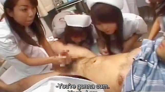 JAV Nurse's Naughty Training ~ Squeezing Patient's Luscious Treasure