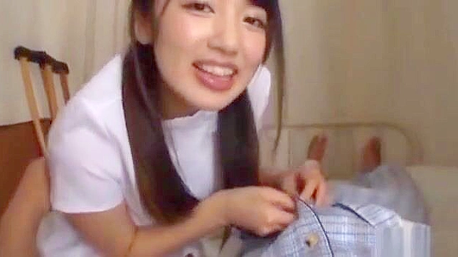 JAV Cutie Gets Pleased in Nursing Uniform - Must-Watch!