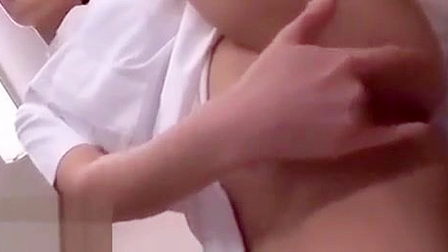 Caught in the Act ~ Horny Japanese Nurse Masturbating on the Job!