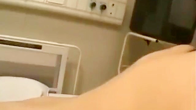 Japanese Nurse GILF squirts when her pussy is touched and fucked