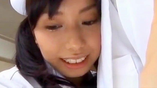 Naughty Japanese babe sucks her lover's dick in a toilet