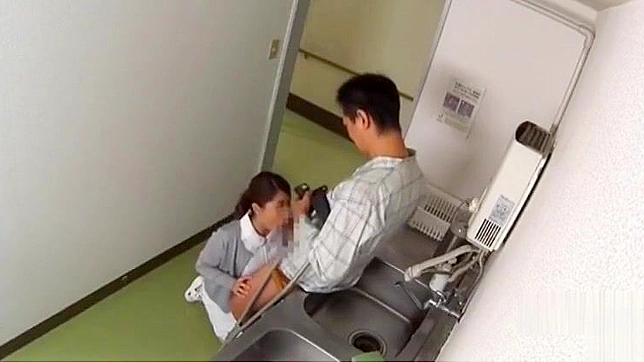 Naughty Nurse Goes Wild in the Toilet!