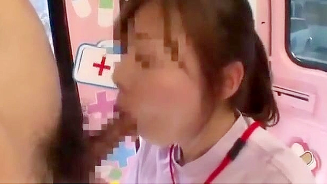 JAV Enchantress Gives Steamy Blowjob at the Hospital!