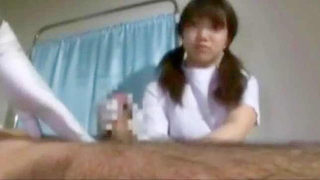 Japanese Nurse Teases You with a Naughty Handjob ~ CFNM Fetish Delight!