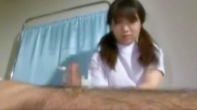 Japanese Nurse Teases You with a Naughty Handjob ~ CFNM Fetish Delight!