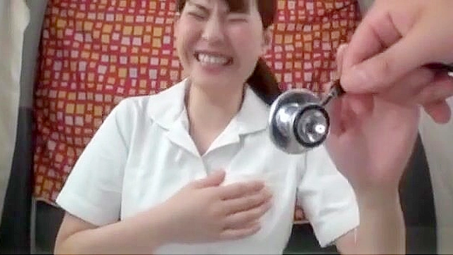 JAV Enchantress Exposes her Luscious Figurine with Jaw-Dropping Dildo Play during Hospital Shift