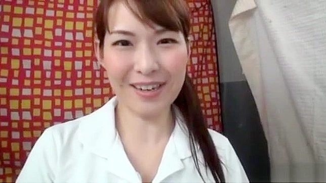 JAV Enchantress Exposes her Luscious Figurine with Jaw-Dropping Dildo Play during Hospital Shift