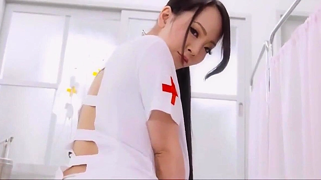 Japanese Enchantress with Luscious Big Tits as a Seductive Nurse