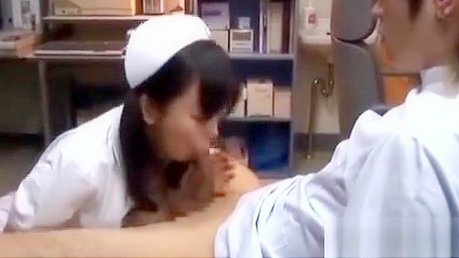 Japanese Nurse Delivers Ultimate Pleasure with Creamy Cumshot