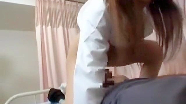 Busty Japanese Nurse Teen Fucking Her Pussy for Hot Creampie