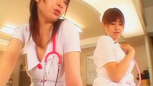 Japanese JAV Models in Naughty Nurse Foursome ~ Get Ready for an Unforgettable Ride!