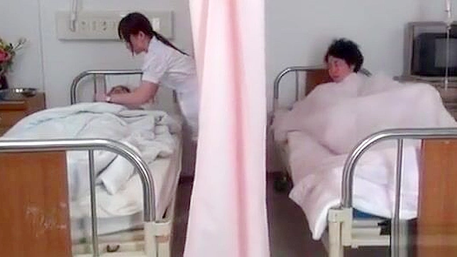 Japanese nurse's sexy cock sucking features revealed!