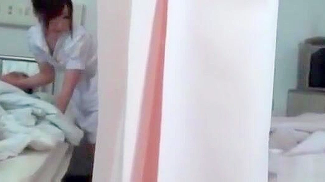 Japanese nurse's sexy cock sucking features revealed!