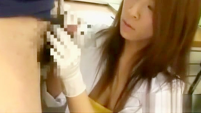 Japanese Hairy Nurse Blowjob and Cumshot - Exclusive Video!