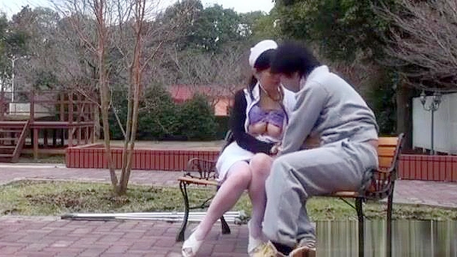 Japanese Nurse Delights in Steamy Outdoor Sex