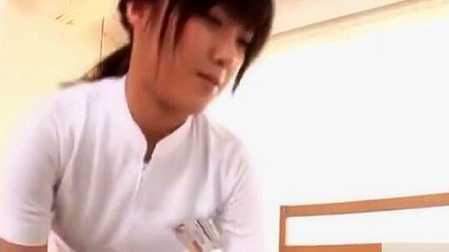 Japanese Nurse's Wild Ass-Banging Session ~ Swallowing Hard Cock and Getting Nailed Hard from Behind!