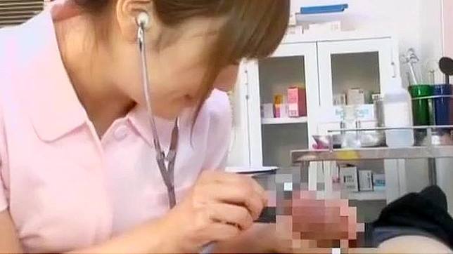 Japanese Enchantress Karen Natsuhara Drives You Wild with Horny Medical Blowjob