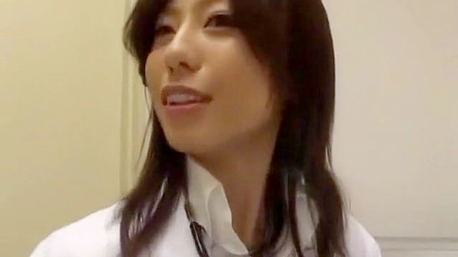 Japanese Nurse babe gets hairy pussy railed by her doctor in the hospital