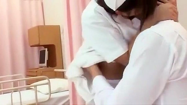 Japanese Siren Mana Sakura Seduces in Steamy Nurse/Naasu JAV Scene