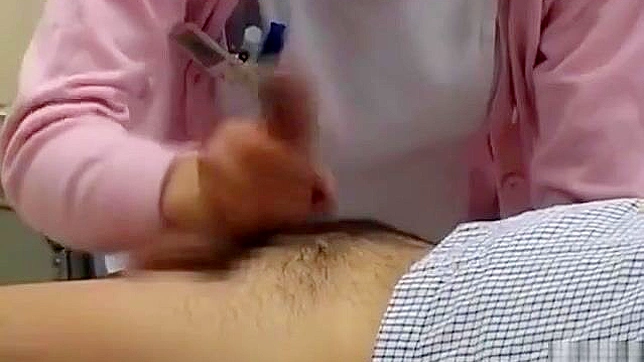 Horny Asian nurses take turns riding patient