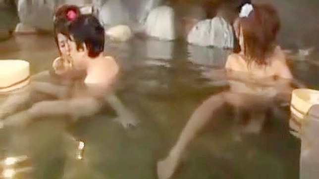 Japanese Swingers' Foreplay at an Outdoor Bathing Pool: Soak in the Luscious Pleasure with JAV's Hottest Couples!