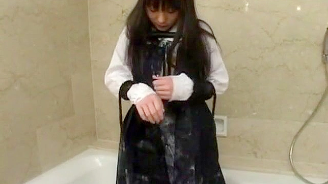 Revealing the Alluring Japanese Enchantress in a Luscious Shower - A JAV Delight for Small Tits Fans!