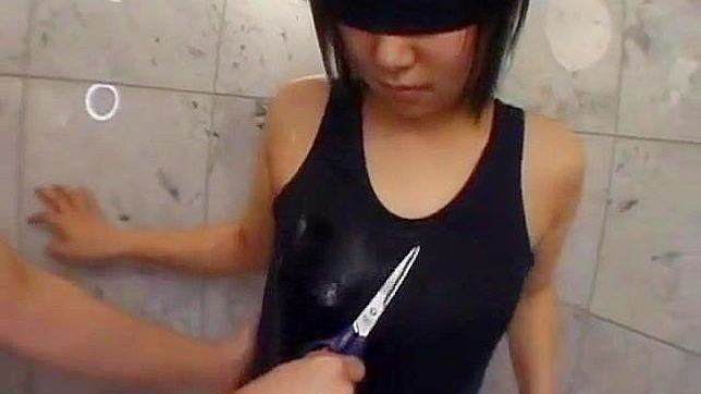 Asian hottie having fun with a stiff member and it's sloppy