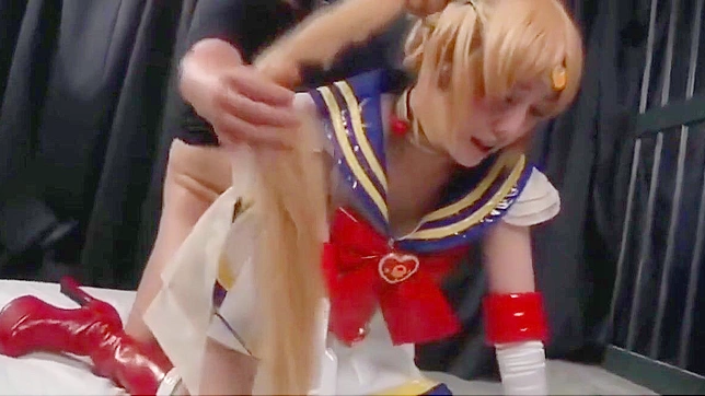 Side with Rei Mizuna in her Sailor Moon Cosplay! JAV Scene 01