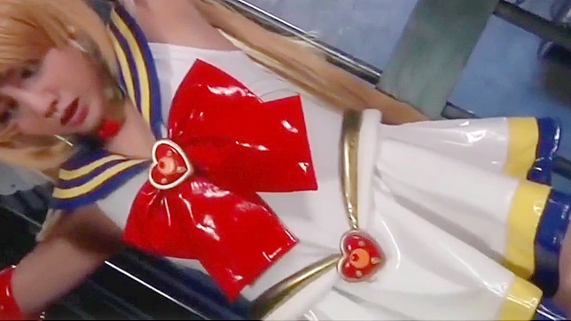 Side with Rei Mizuna in her Sailor Moon Cosplay! JAV Scene 01