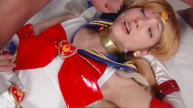 Side with Rei Mizuna in her Sailor Moon Cosplay! JAV Scene 01